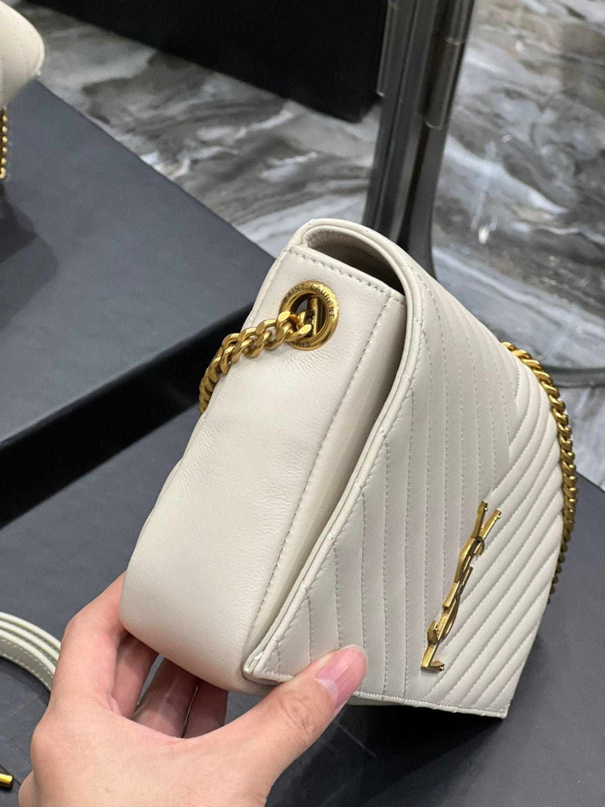 Saint Laurent Kata 99 Chain Bag With Gold Hardware 26cm – product image 6