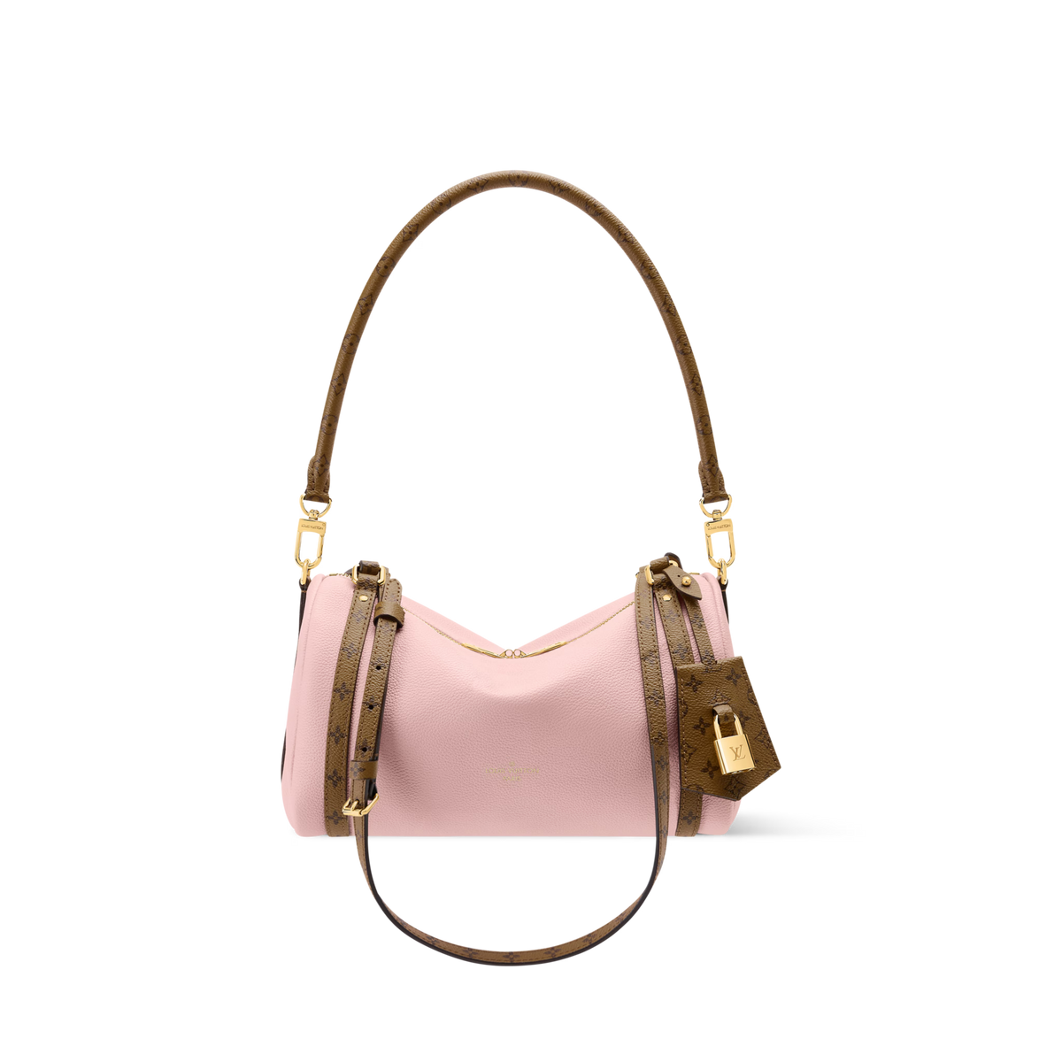 Women's Express PM Petal Pink Calfskin Shoulder Bag