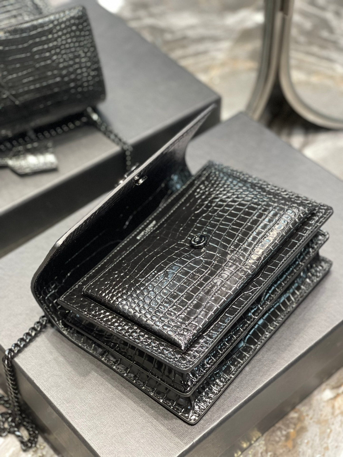 Saint Laurent Sunset Medium Chain Bag 22cm – product image 8