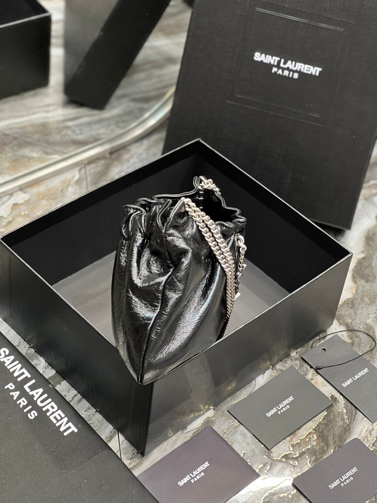 Saint Laurent Paris Mini Bag With Silver Hardware 24cm – product image 8