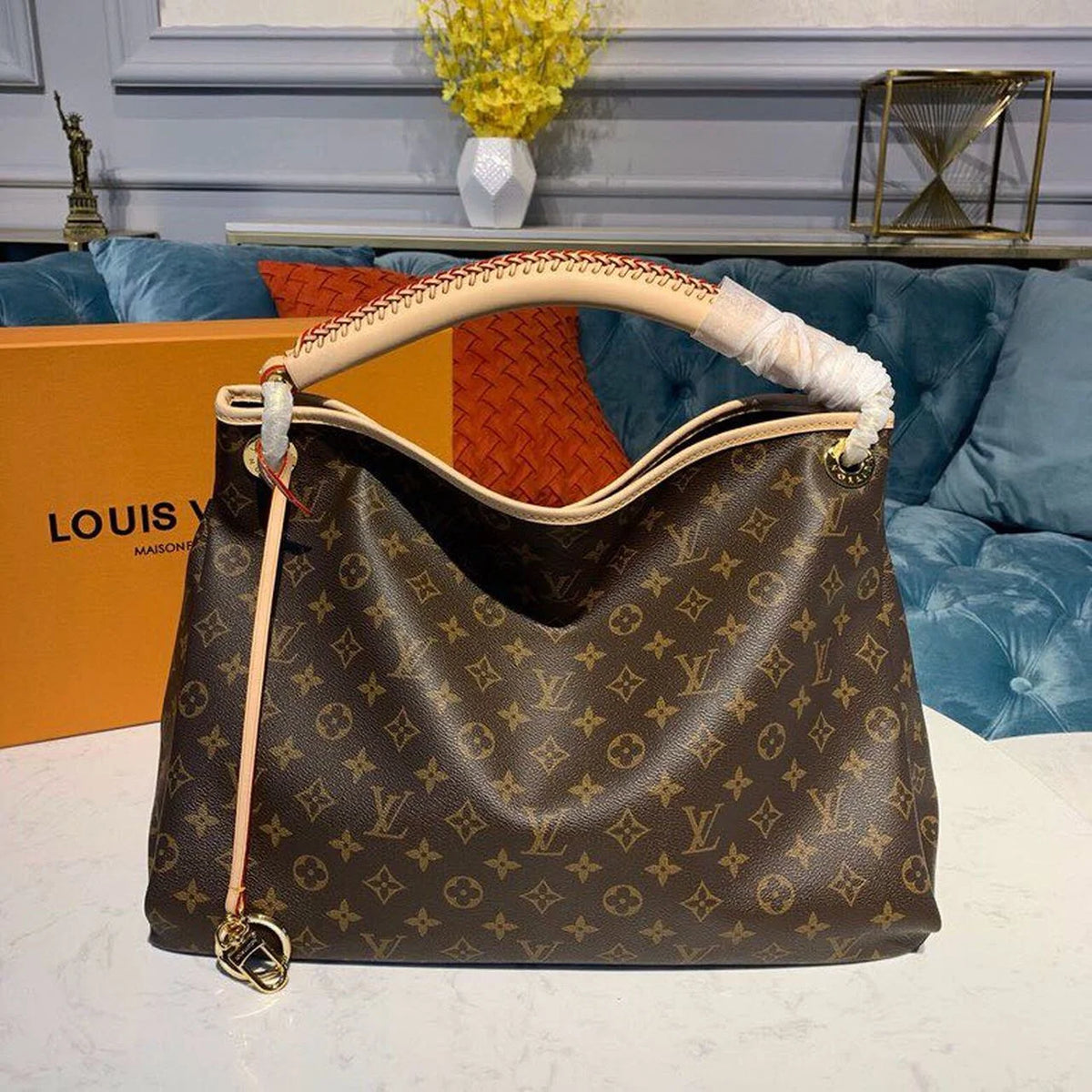 Louis Vuitton Artsy MM Bag 42cm Monogram Canvas M40249 Brown