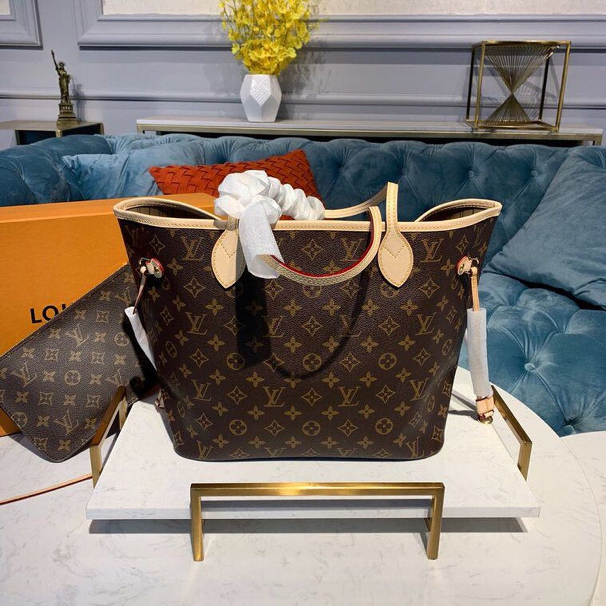 Louis Vuitton Neverfull MM Bag 32cm Monogram Canvas Spring/Summer Collection M40995, Beige – product image 3