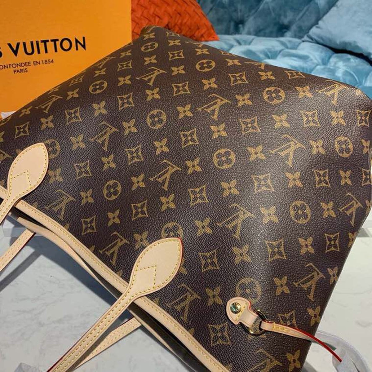 Louis Vuitton Neverfull MM Bag 32cm Monogram Canvas Spring/Summer Collection M40995, Beige – product image 6