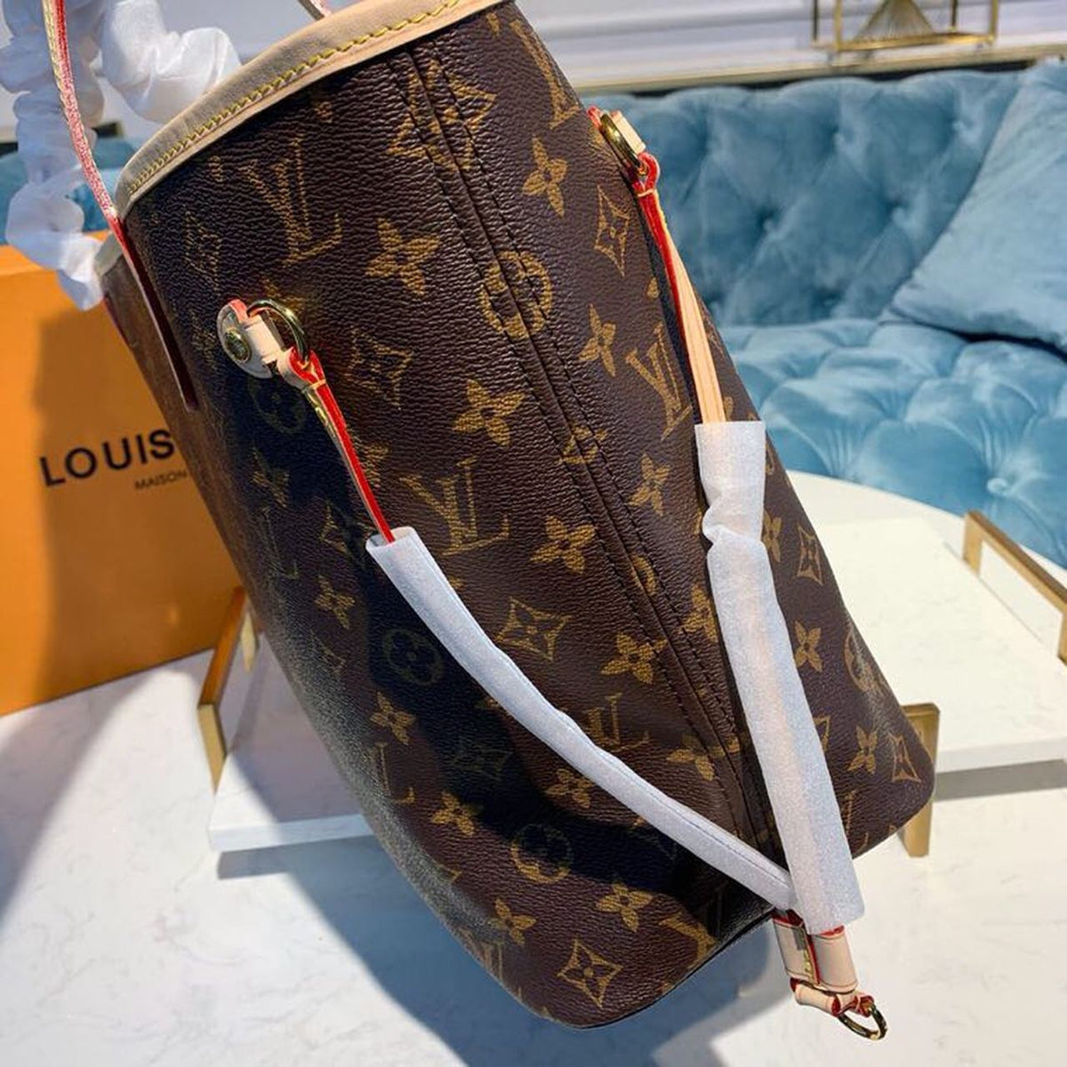 Louis Vuitton Neverfull MM Bag 32cm Monogram Canvas Spring/Summer Collection M40995, Beige – product image 8