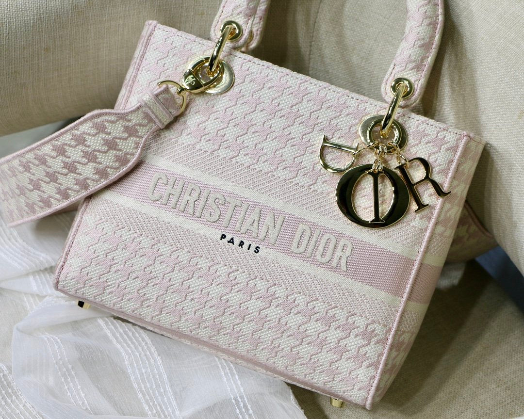 Christian Dior Medium Lady D-Lite Bag 24cm Pink