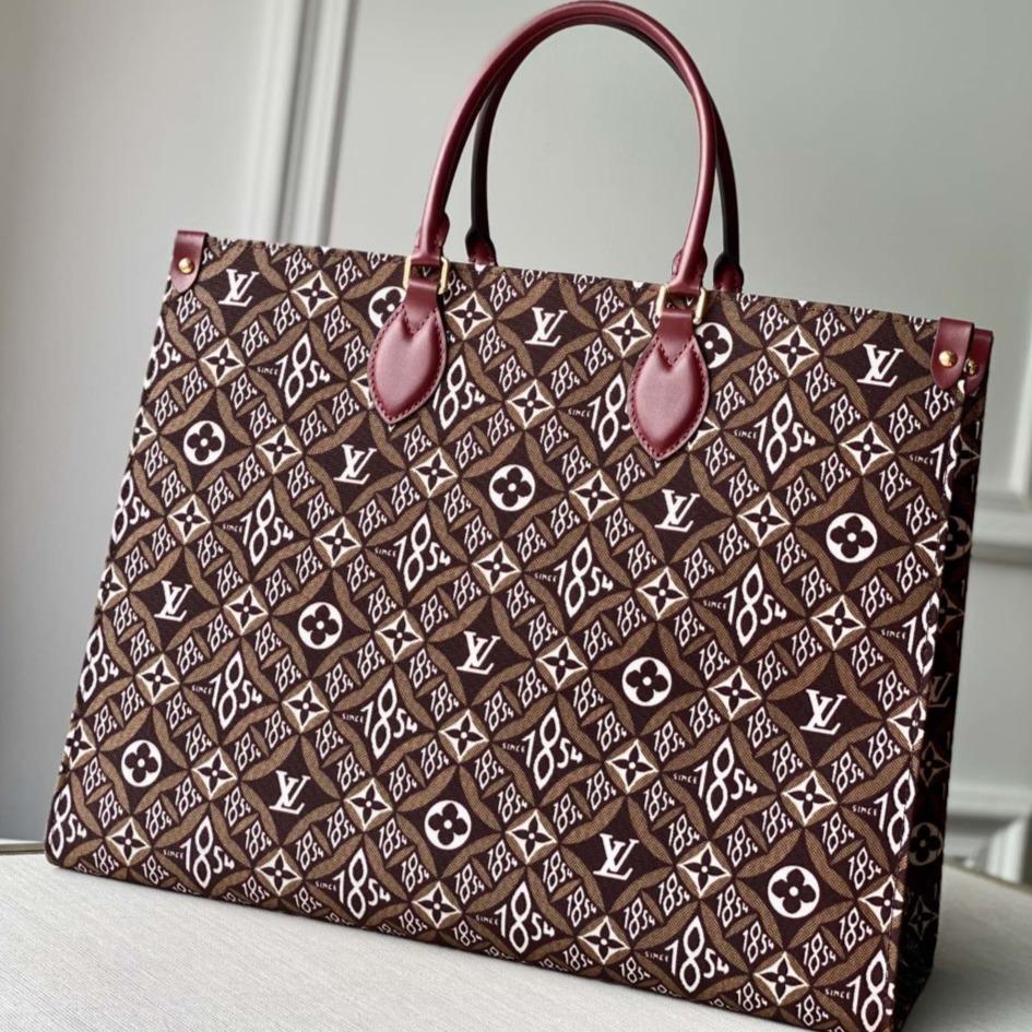 LV Since 1984 Onthego GM Brown Textile