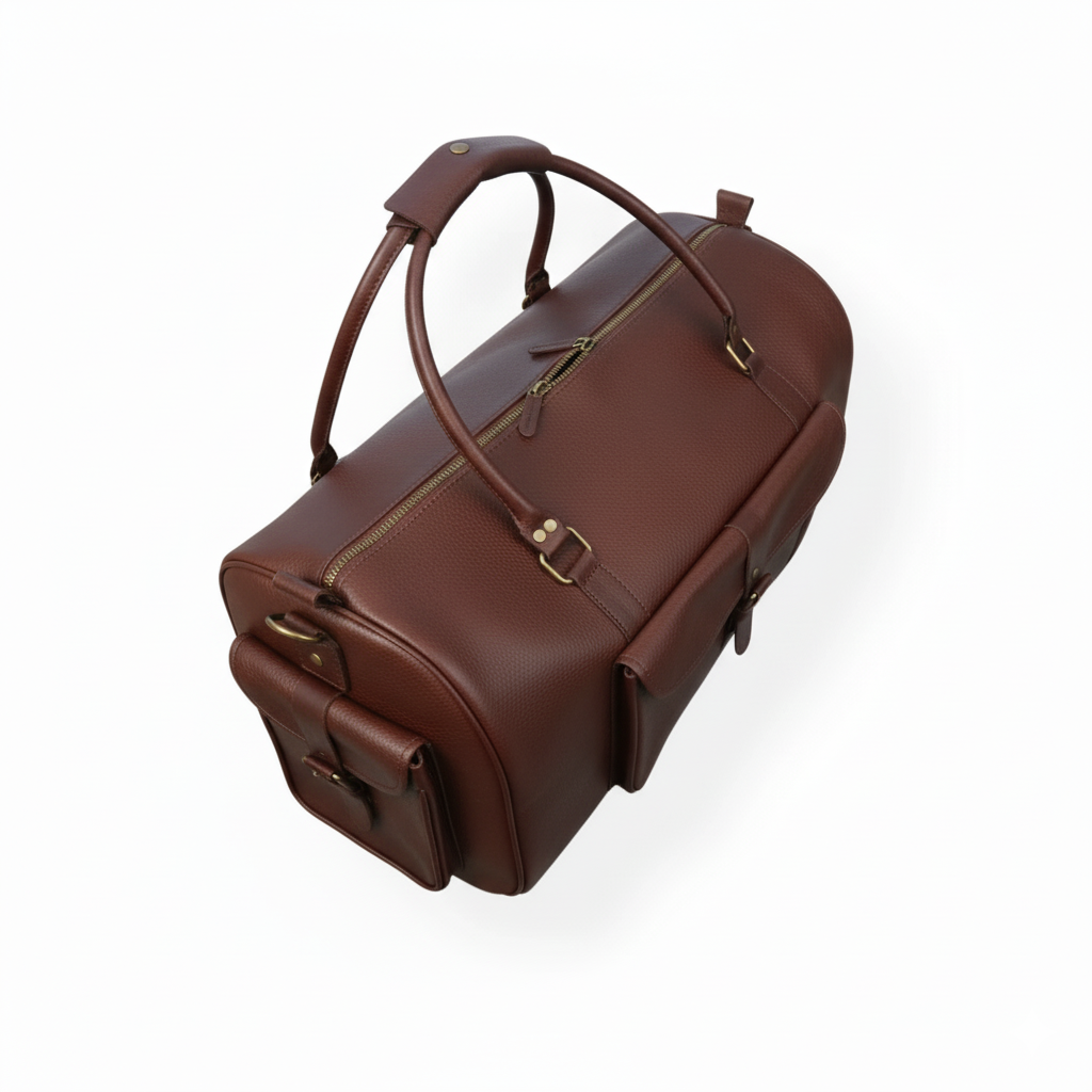 Jacketcart Softy Dark Brown Full-Grain Leather Duffel Bag