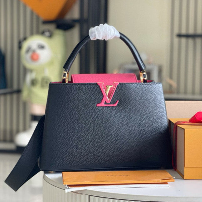 Capucines MM 31 Black Gold Hardware