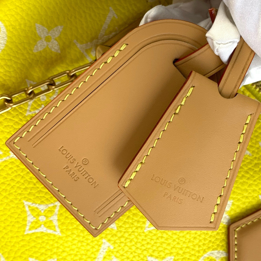 Speedy P9 Bandoulière 25 in Yellow Monogram Calfskin