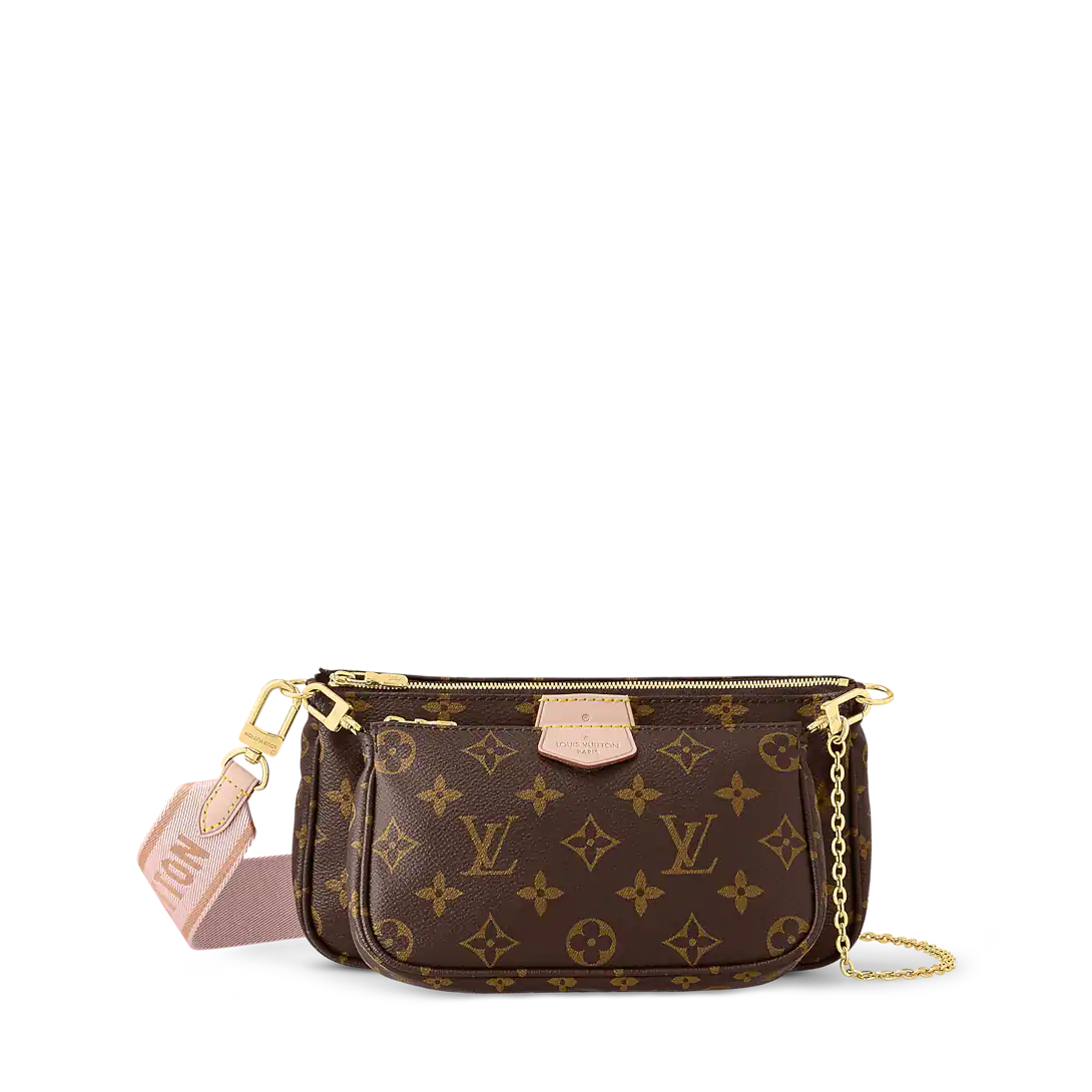 Louis Vuitton Multi Pochette Accessoires Monogram Canvas M44840 Rose Clair