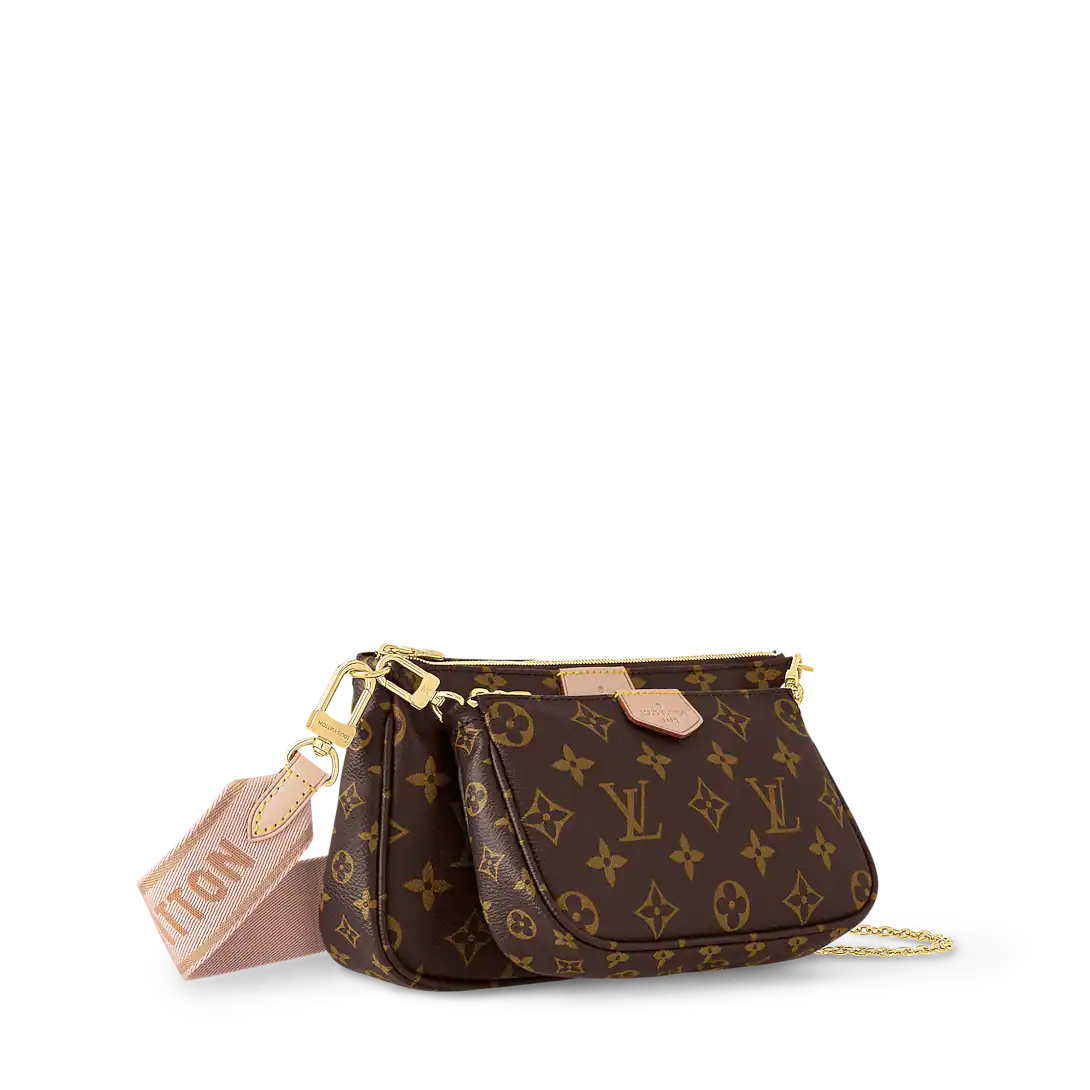 Louis Vuitton Multi Pochette Accessoires Monogram Canvas M44840 Rose Clair
