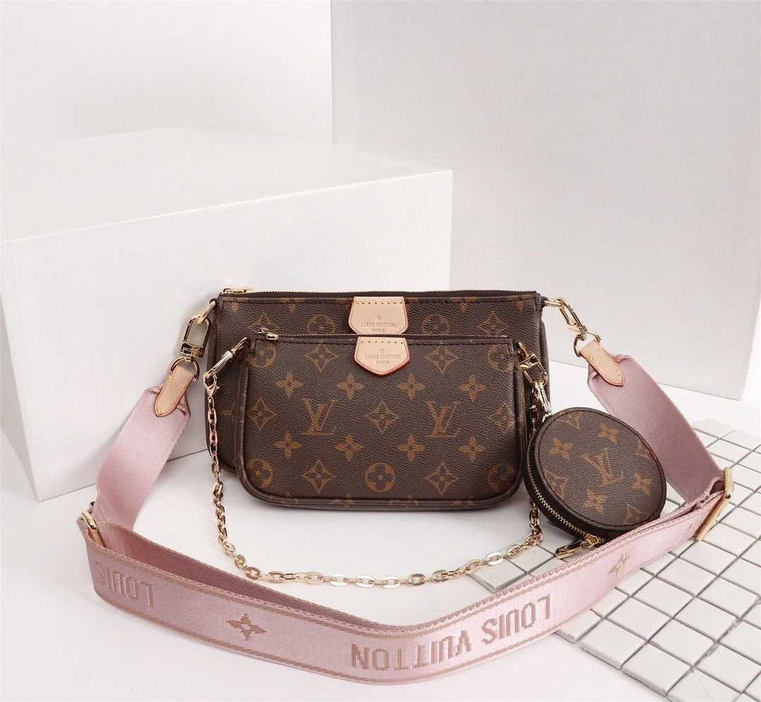 Louis Vuitton Multi Pochette Accessoires Monogram Canvas M44840 Rose Clair