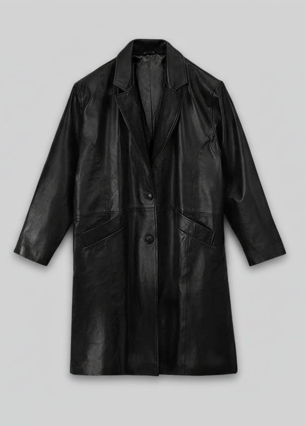Jacketcart Bold Leather Long Coat