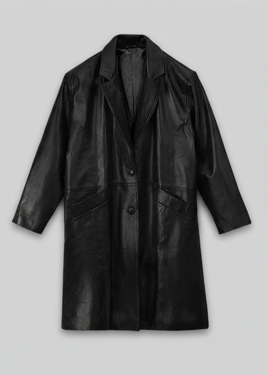 Jacketcart Bold Leather Long Coat