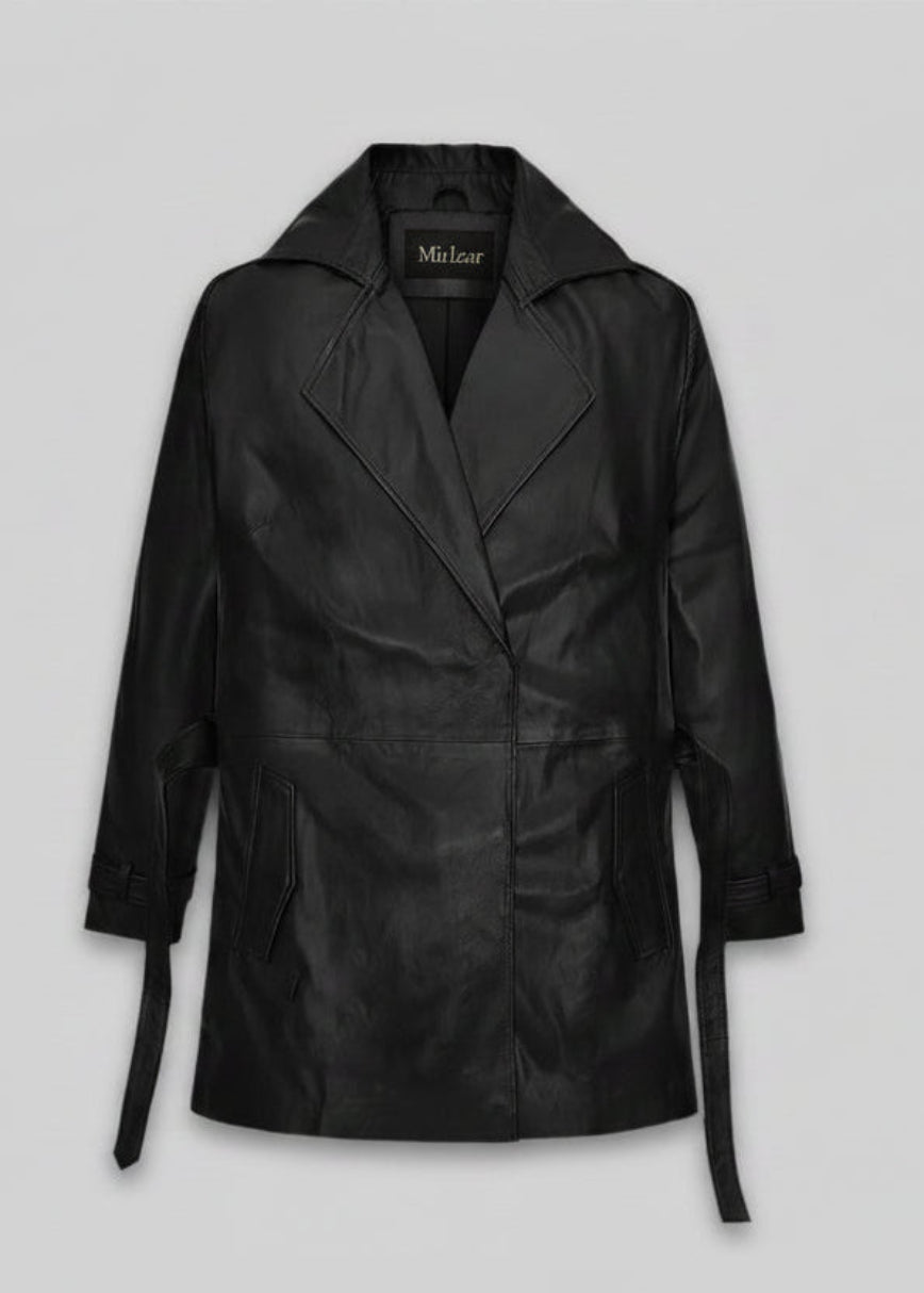Jacketcart Classic Leather Long Coat