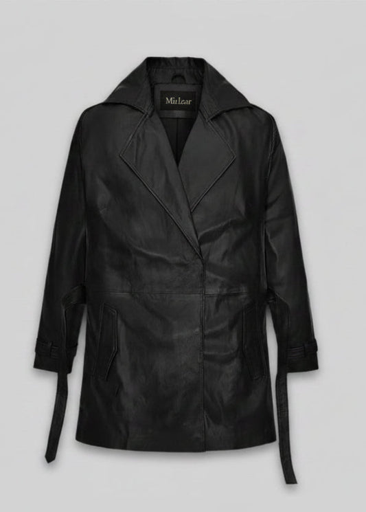 Jacketcart Classic Leather Long Coat
