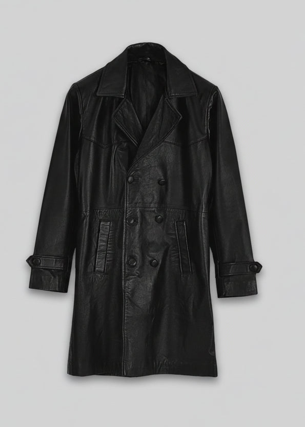Jacketcart Heritage Leather Trench Coat