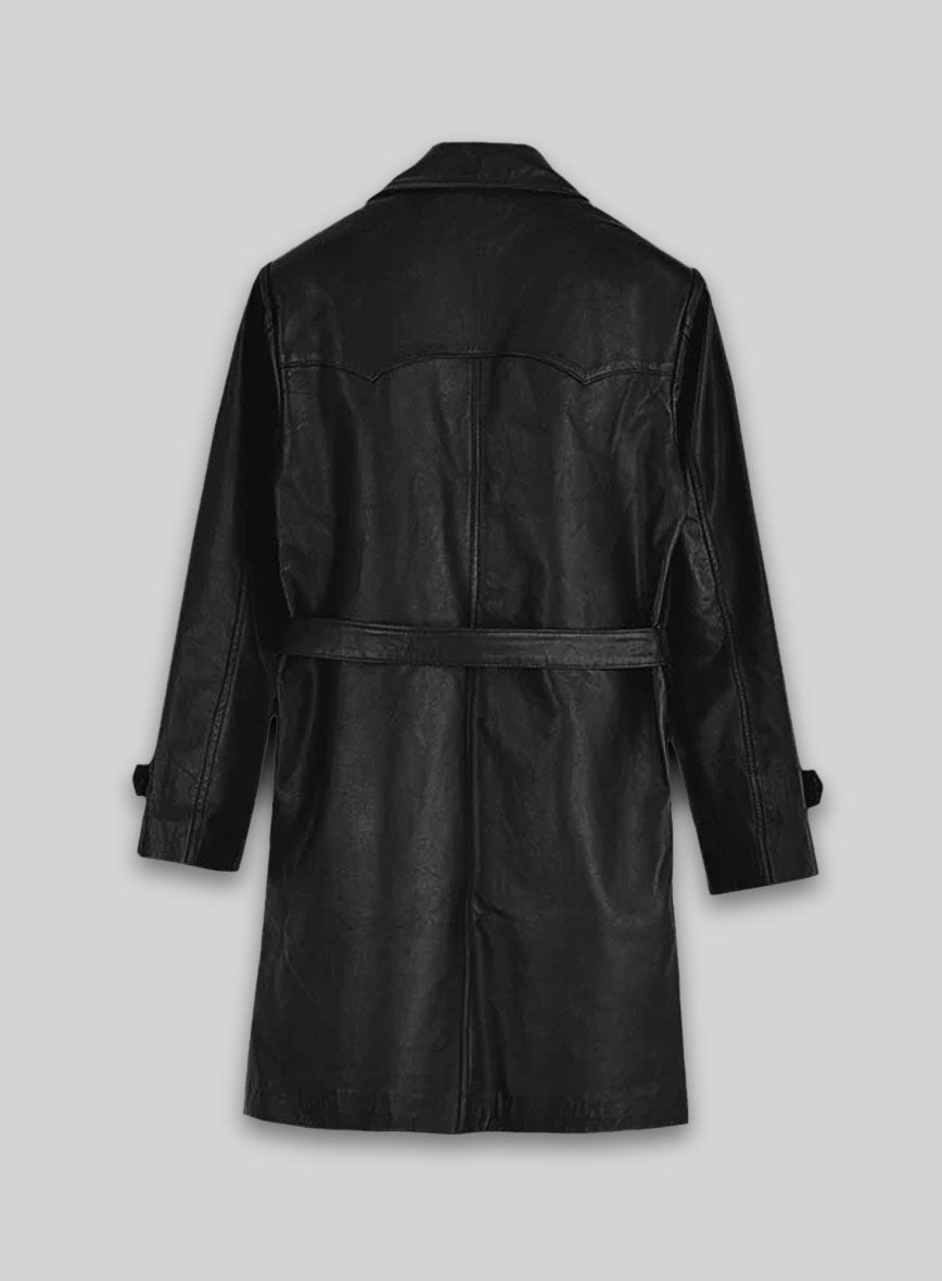 Jacketcart Heritage Leather Trench Coat