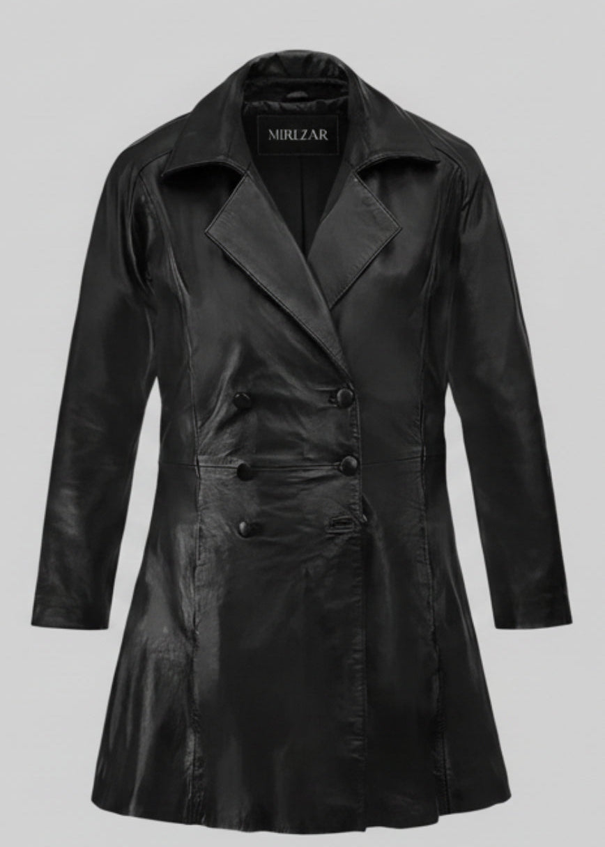 Jacketcart Iconic Leather Trench Coat