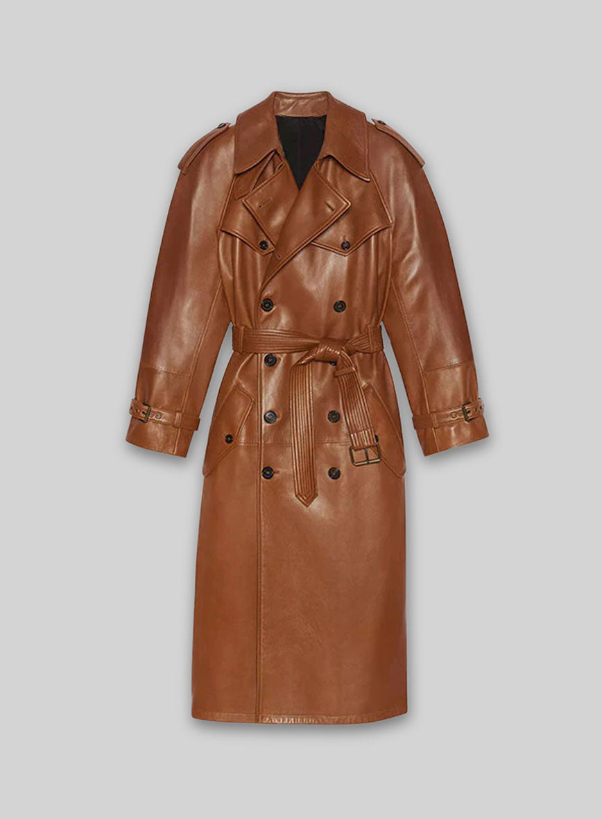 Jacketcart Ivy Leather Long Coat