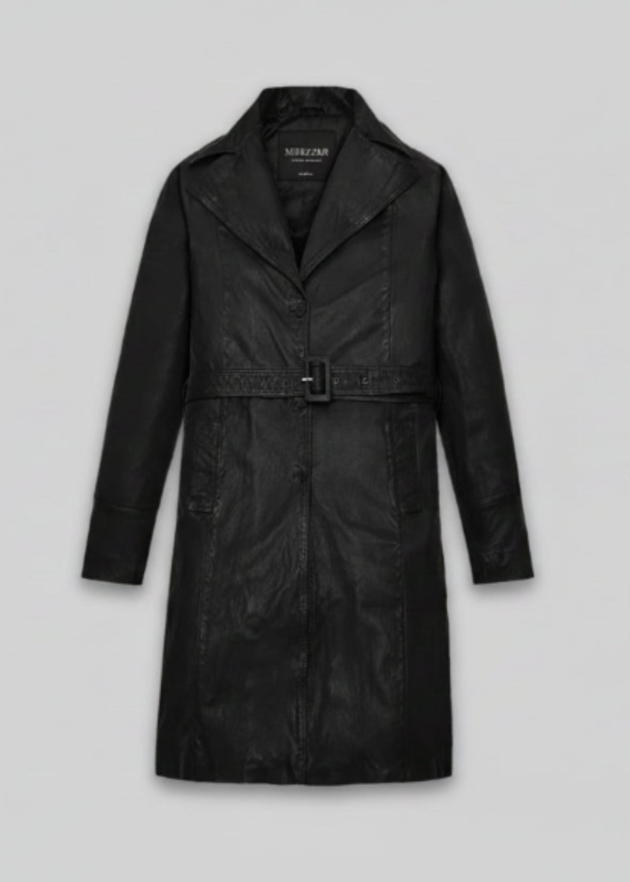 Jacketcart Luxe Leather Long Coat