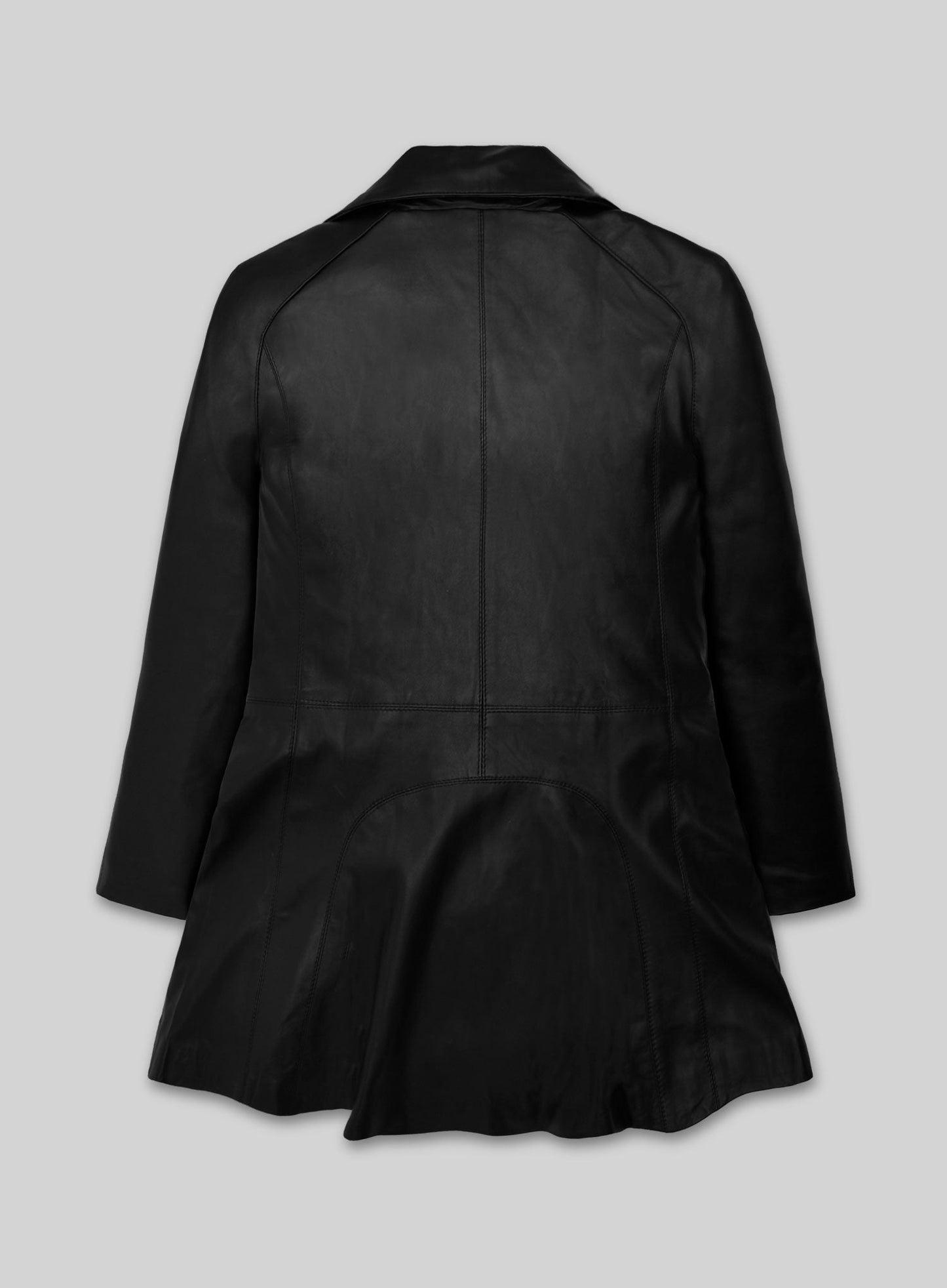 Jacketcart Luxe Leather Trench Coat