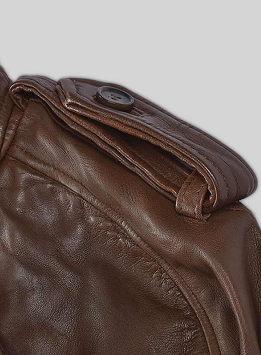 Jacketcart Spanish Brown Leather Long Coat