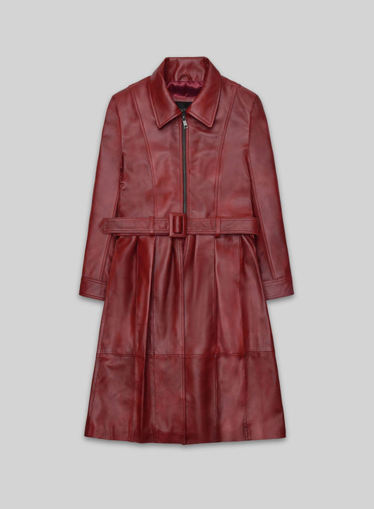 Jacketcart Statement Leather Long Coat