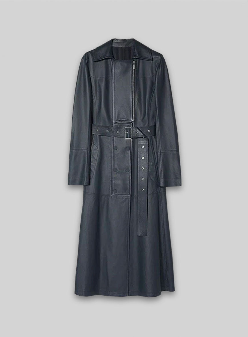 Jacketcart Thora Leather Long Coat
