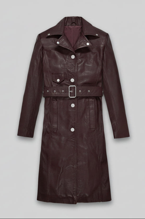 Jacketcart Urban Leather Trench Coat