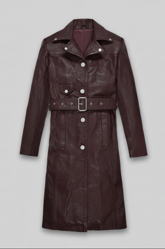 Jacketcart Urban Leather Trench Coat