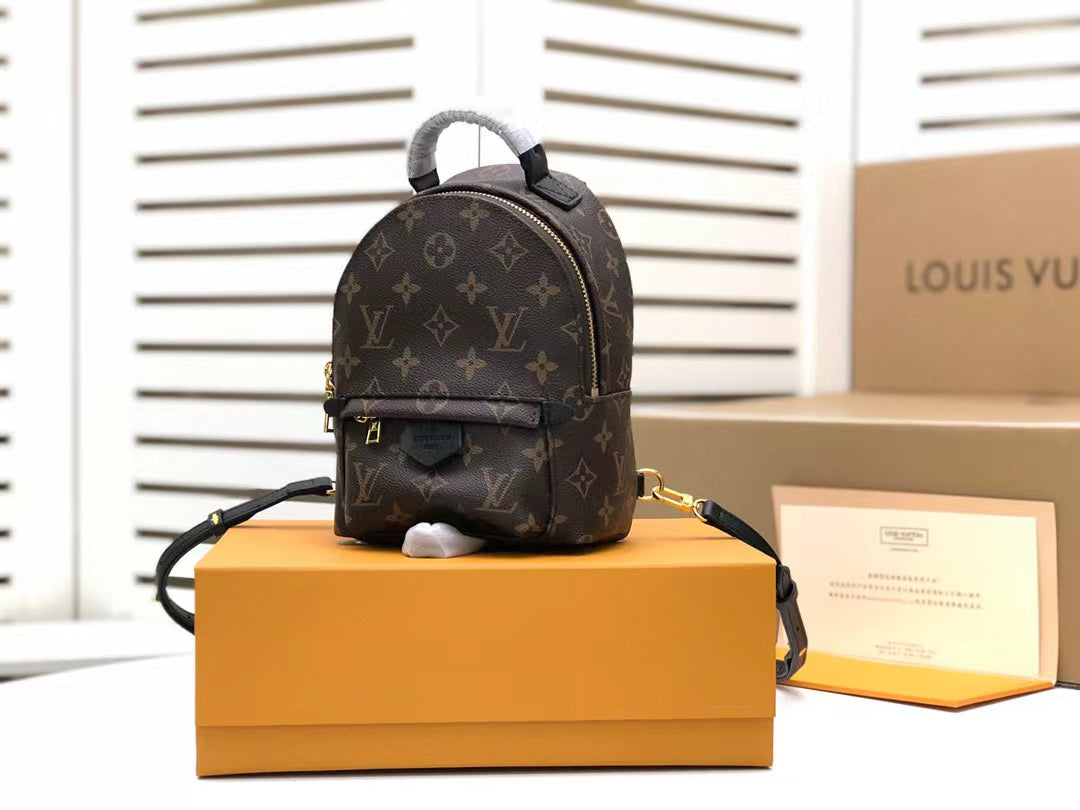 Louis Vuitton Palm Springs Mini Backpack Bag 22cm Monogram Canvas Spring/Summer Collection, Brown – product image 1