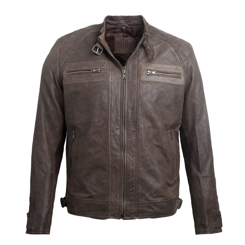 Jacketcart Men Brown Leather Jacket