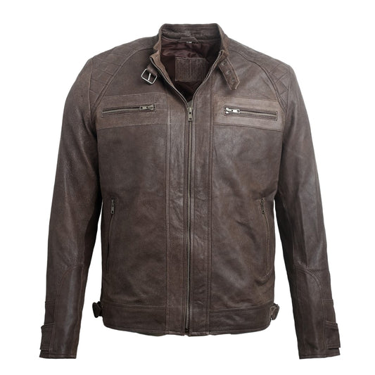 Jacketcart Men Brown Leather Jacket