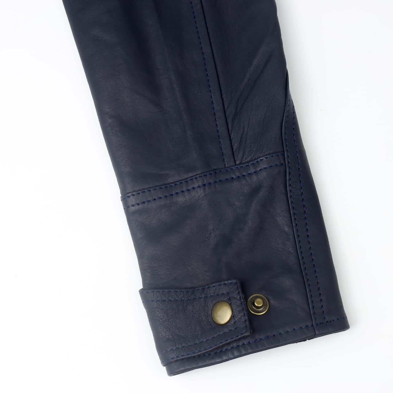 Jacketcart Men Blue Leather Jacket