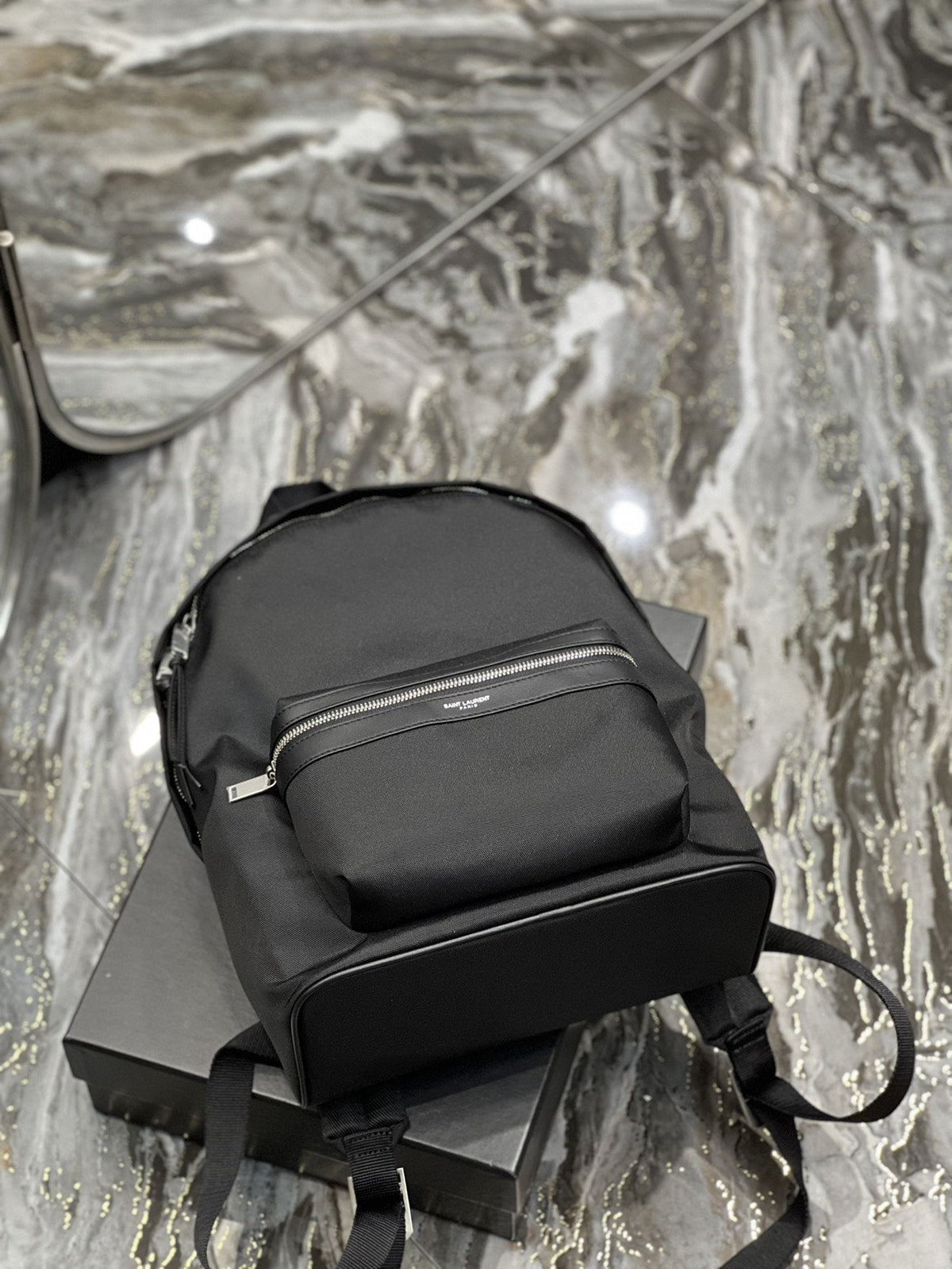 Saint Laurent City Backpack In Canvas Unisex 35cm Black – product image 8