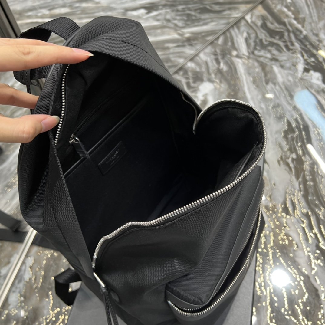 Saint Laurent City Backpack In Canvas Unisex 35cm Black – product image 6