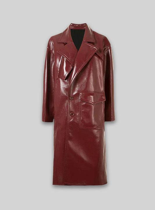 Jacketcart Elle Leather Long Coat