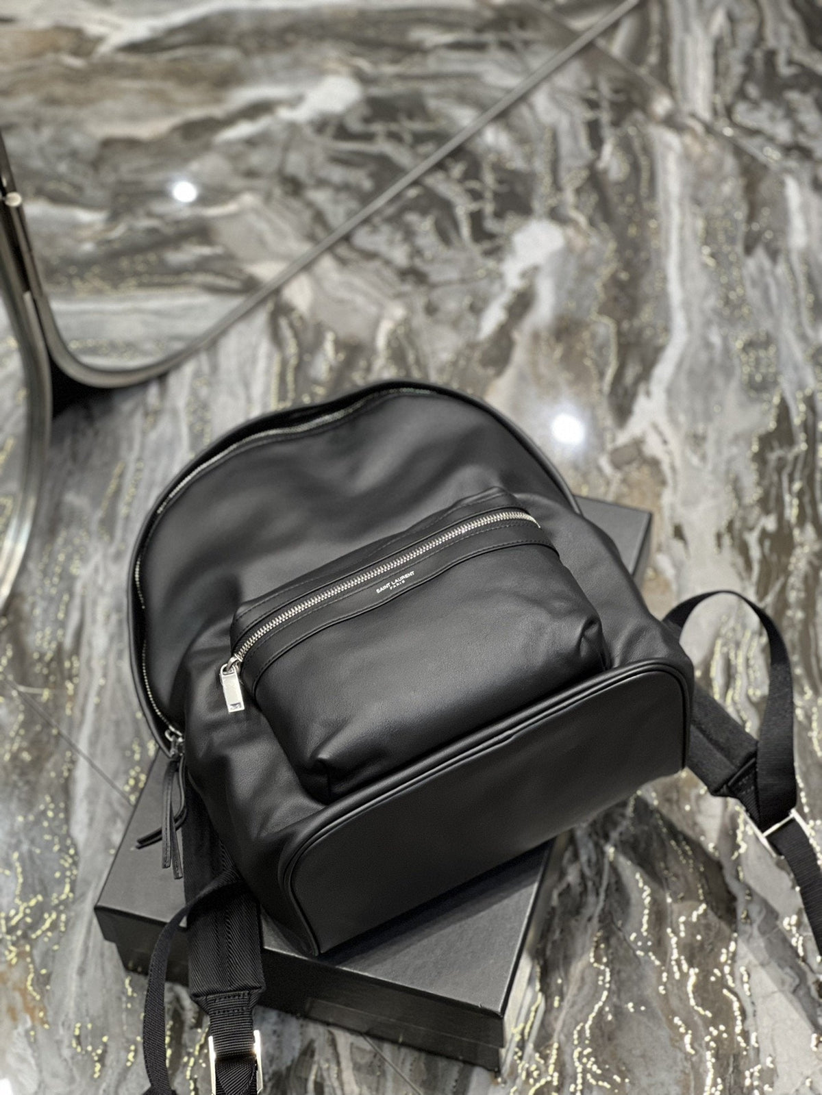 Saint Laurent City Backpack In Unisex 35cm Black – product image 2