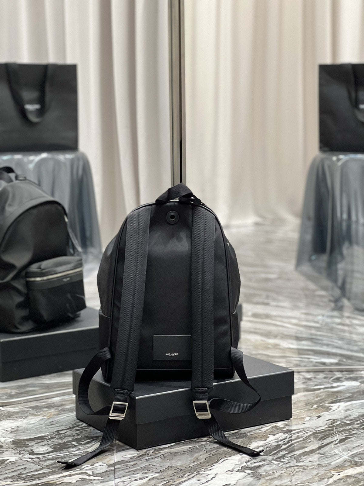 Saint Laurent City Backpack In Canvas Unisex 35cm Black – product image 3