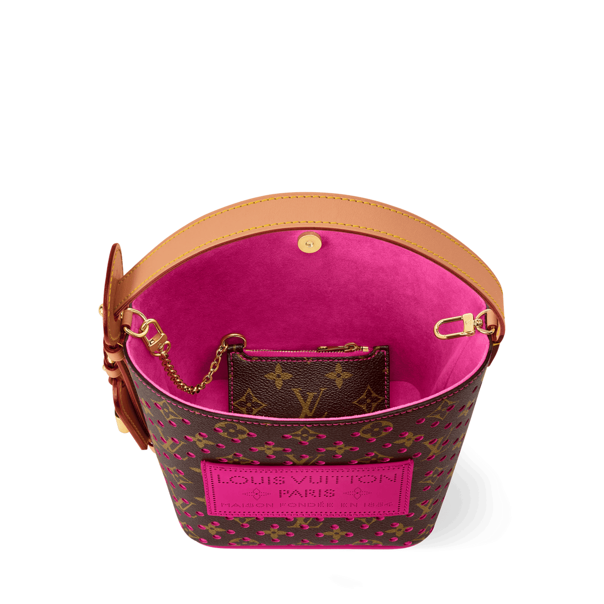 Women's All In BB Monogram Perfo Pop Crush Tote Bag