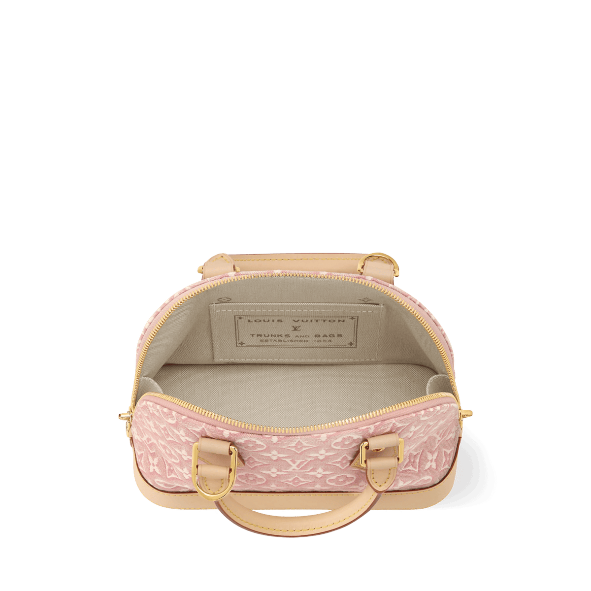 Women's Alma BB Monogram Emblème Rose Ruban Bag