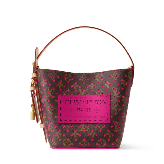 All In BB Monogram Perfo Canvas Pop Crush Gold-Toned Hardware