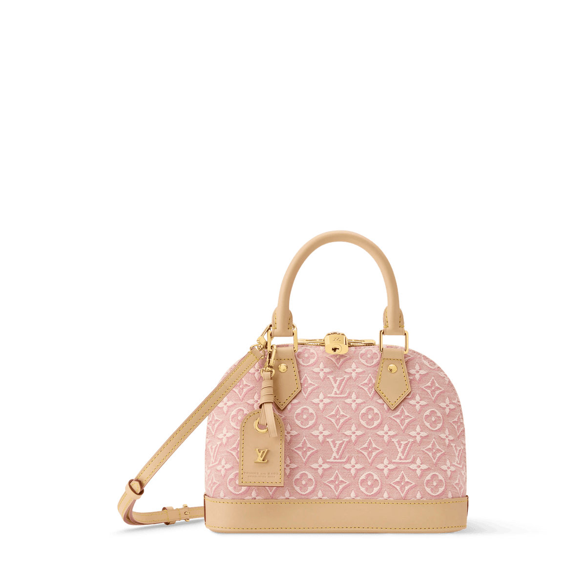 Women's Alma BB Monogram Emblème Rose Ruban Bag