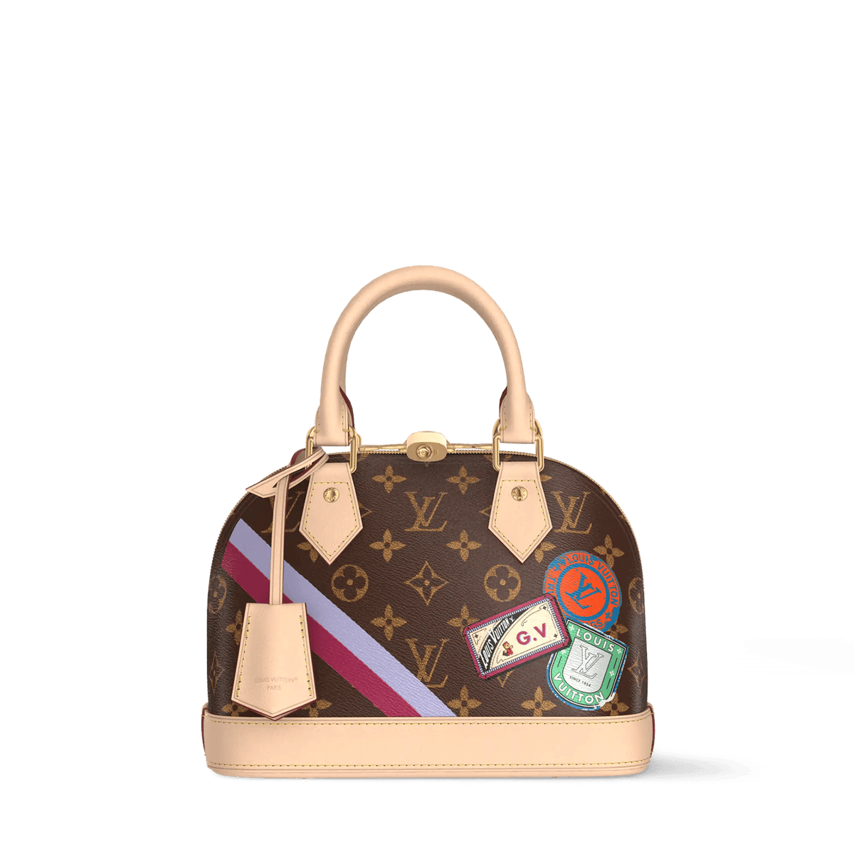 Women's Alma BB Mon Monogram Coated Canvas Handbag P01917