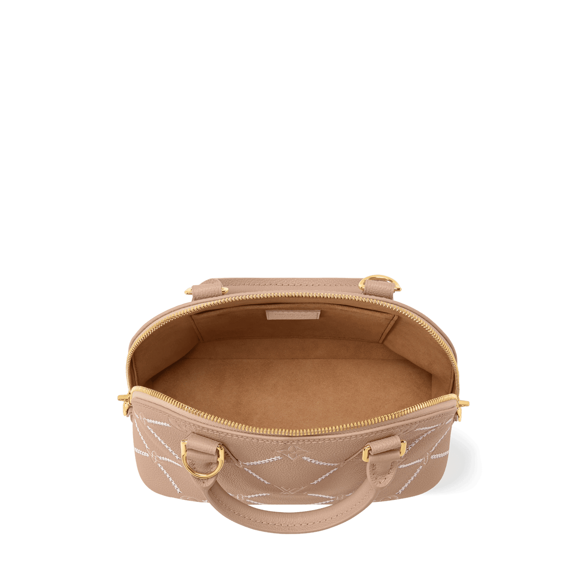 Women's Alma BB Hazelnut Couture Monogram Empreinte Leather Handbag M28458
