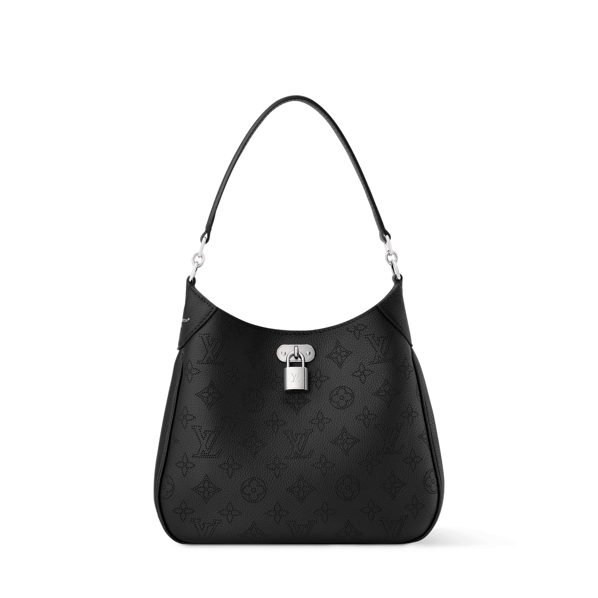 Women's All Around PM Black Perforated Mahina Calfskin Leather Tote Bag M28306