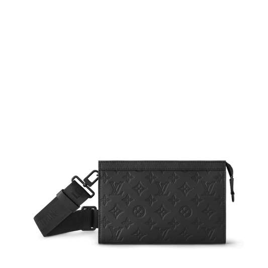 Lv Men's Gaston Wearable Wallet Monogram Shadow Black