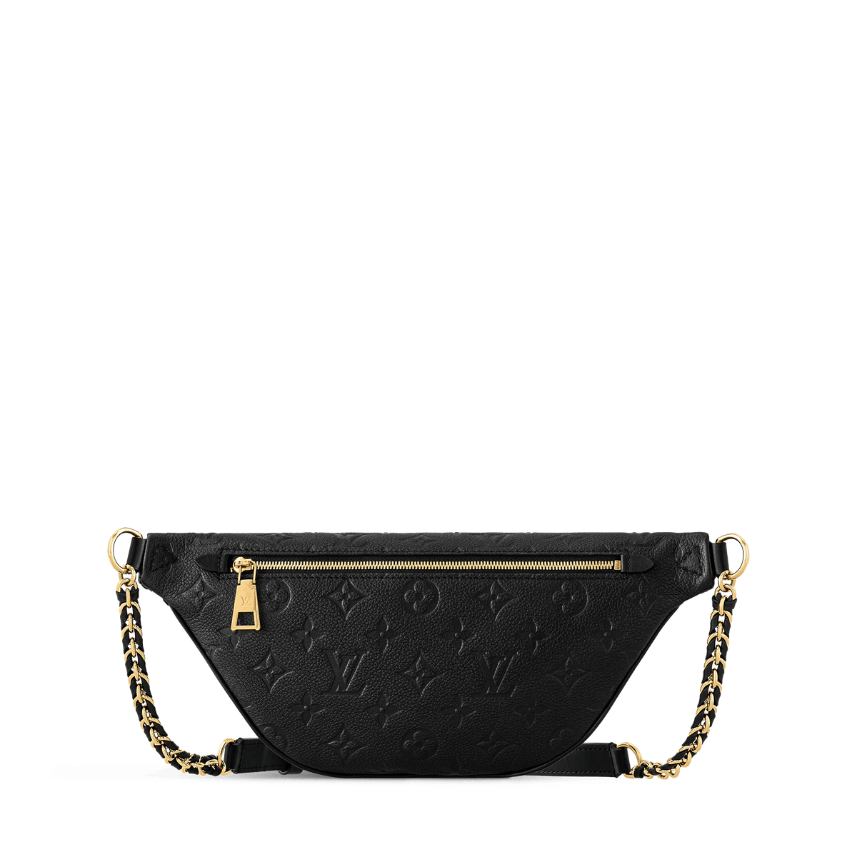 Women's High Rise PM Black Monogram Empreinte Leather Bumbag M14353