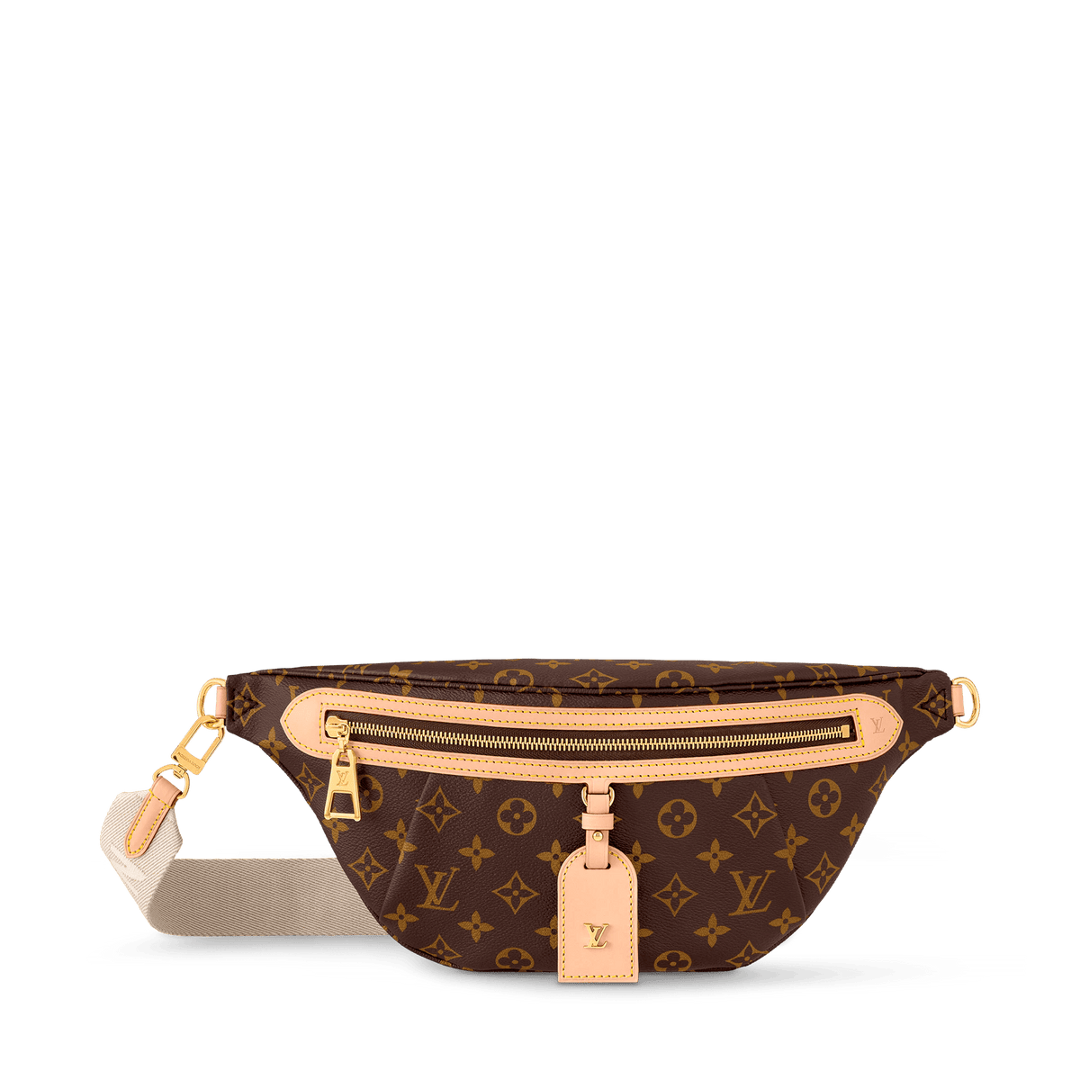High Rise Bumbag Monogram Coated Canvas Gold-Color Hardware